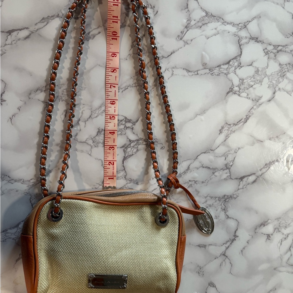Elie Tahari Riley sachelStylish Cream and Tan Women's Bag